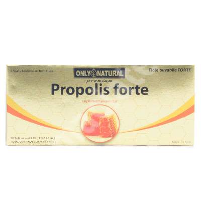 Propolis forte 1500mg, 10 fiole, Only Natural