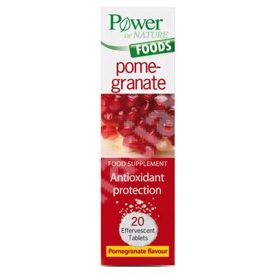 Protectie antioxidanta extract de Rodie, 20 tablete efervescente, Power Of Nature