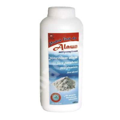 Pudra fina de alaun antiperspirant, 100 g, Product Development