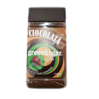 Pudra pentru ciocolata calda cu scortisoara Green Sugar, 250 g, Remedia