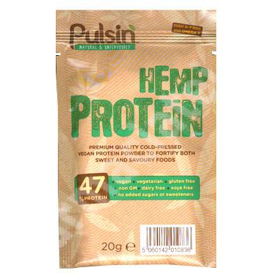 Pudra proteica din canepa, 20 g, Pulsin