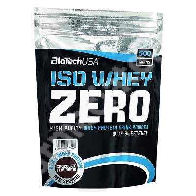Pudra proteica Iso Whey Zero Chocolate, 500 g, BioTech USA