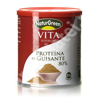 Pulbere de proteine vegetale din mazare 80%, 250 g, NaturGreen