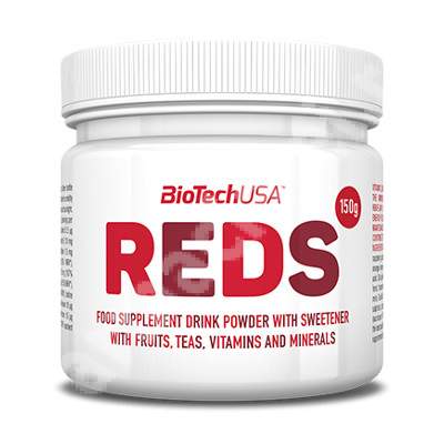 Reds bautura cu ceai, fructe, vitamine si minerale, 150 g, BiotechUSA
