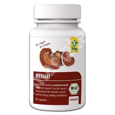 Reishi extract bio, 400 mg, 80 capsule, Raab Vitalfood