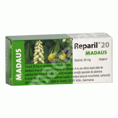Reparil 20 mg, 40 capsule, Madaus