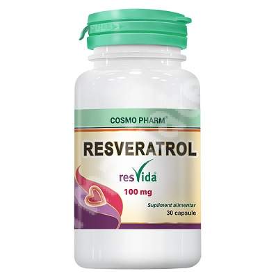 Resvida Resveratrol 50 mg, 30 capsule, Cosmopharm