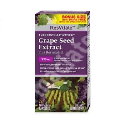 Resvitale Grape Seed Extract Plus (446754), 75 capsule, Resveratrol 