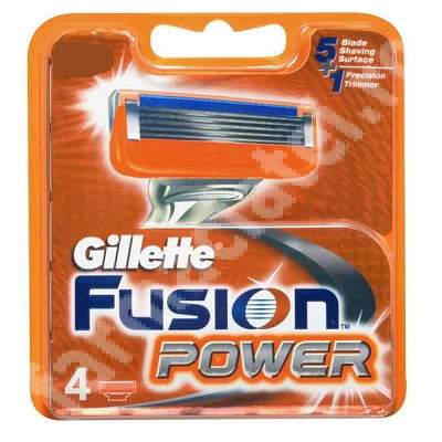 Rezerve pentru aparatul de ras Gillette Fusion Power, 4 bucati, P&G