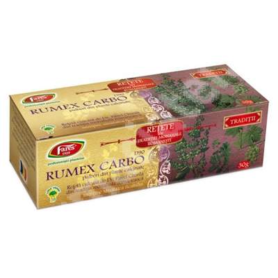 Rumex Carbo pulberi, 10 flacoane, Fares