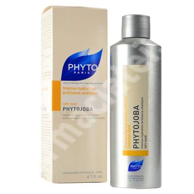 Sampon hidratant pentru par uscat Phytojoba, 200 ml, Phyto