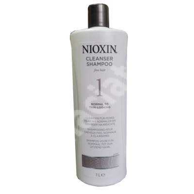 Sampon pentru par natural cu structura fina System 1, 1 L,  Nioxin