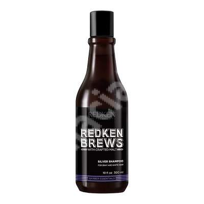 Sampon pentru parul grizonat Redken Brews for Men, 300 ml, Redken
