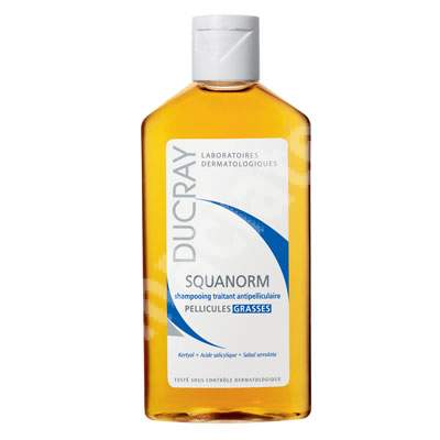 Sampon tratamen matreata grasa Squanorm, 125 ml, Ducray