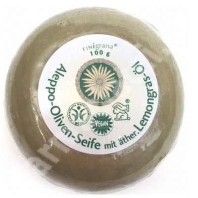 Sapun antiperspirant de alep cu lemongrass, 100 g, Finigrana