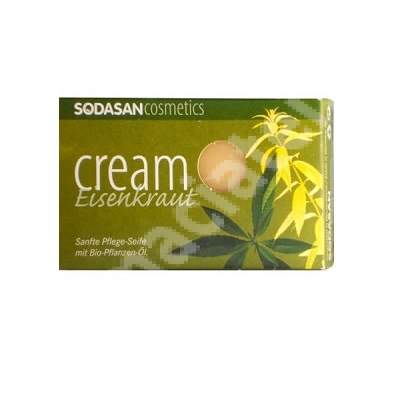 Sapun bio Cream Verbena, 100 g, Sodasan Cosmetics