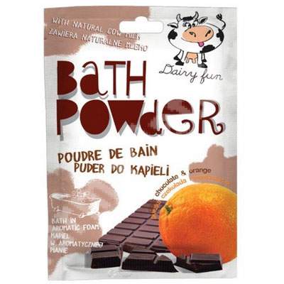 Sare de baie cu ciocolata neagra si portocale Dairy Fun, 75 g, Delia Cosmetics