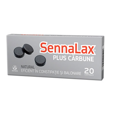 Sennalax plus Carbune, 20 comprimate, Biofarm