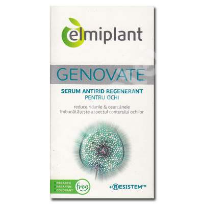 Serum antirid regenerant pentru ochi Genovate, 15 ml, Elmiplant