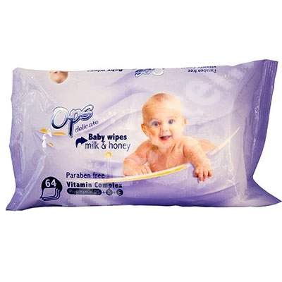 Servetele umede pentru copii delicate Lapte&Miere, 64 bucati, Ops