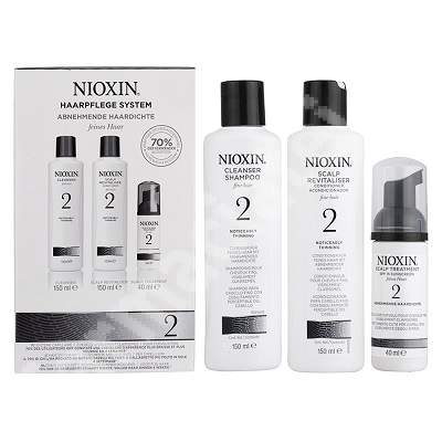 Set pentru par natural cu structura fina System 2, Nioxin