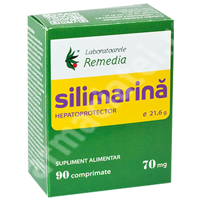 Silimarina Forte 70 mg, 90 comprimate, Remedia