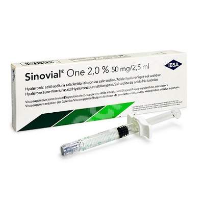 Sinovial One 2% 50 mg/2.5 ml, 1 seringa preumpluta, Ibsa