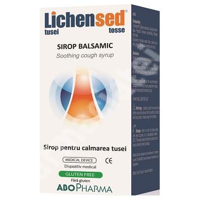 Sirop balsamic pentru calmarea tusei la copii Lichensed, 100 ml, ABOPharma
