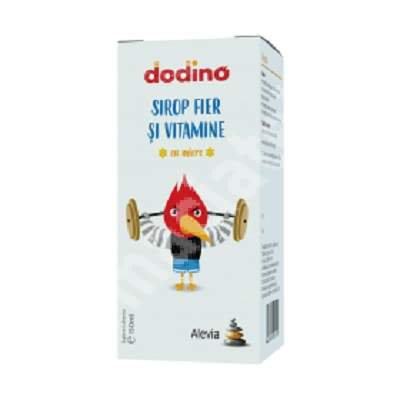 Sirop cu fier si vitamine Dodino, 150 ml, Alevia
