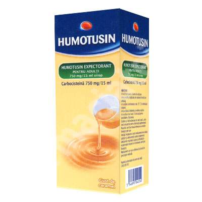 Sirop expectorant pentru adulti - Humotusin, 125 ml, Urgo