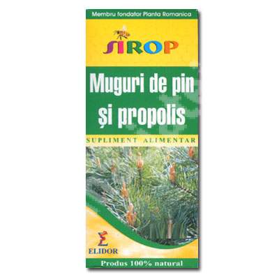 Sirop Muguri de Pin si Propolis, 100 ml, Elidor