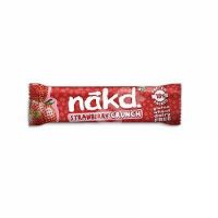 Baton cu capsuni si proteine Nakd, 30 g, Natural Balance