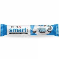 Baton proteic PhD Smart Bar Cookies & Cream, 64 g, PhD Nutrition 