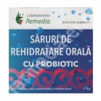Saruri de rehidratare cu probiotic, 20 plicuri, Remedia