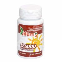 Vitamina D-5000, 60 tablete, Adams Vision
