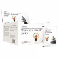 Vitamine si minerale Junior, 60 plicuri, Alevia