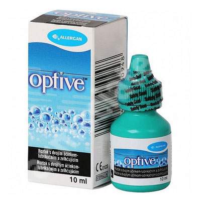 Solutie cu actiune lubrifianta si umidifianta pentru ochi Optive, 10 ml, Allergan
