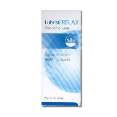 Soluție oftalmică hidratantă sterilă - Lubristil Relax, 10 ml, Sifi