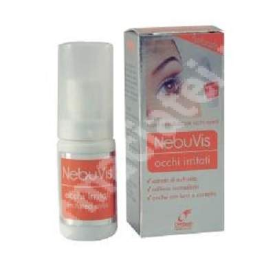 Spray cu micronebulizator pentru ochi ritati cu iarba de silur NebuVis, 10 ml, Omisan Farmaceutici
