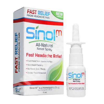 Spray nasal pentru migrena Sinol M, 15 ml, Sinol USA