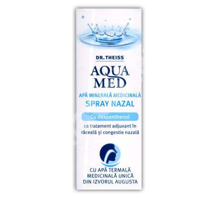 Spray nazal cu apa minerala medicinala Dr. Theiss Aqua Med, 20 ml, Zdrovit