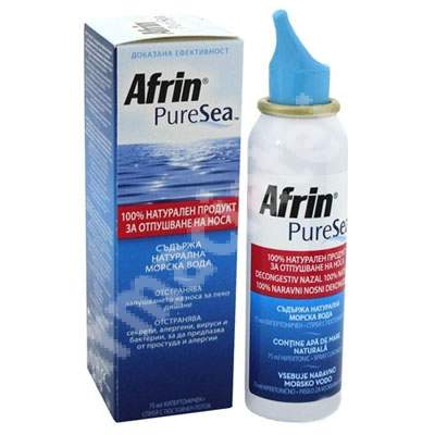 Spray nazal, PureSea Hipertronic, 75 ml, Afrin