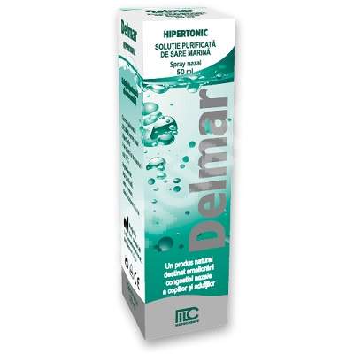 Spray nazal solutie hipertonica cu sare marina Delmar, 50 ml, Medochemie Ltd