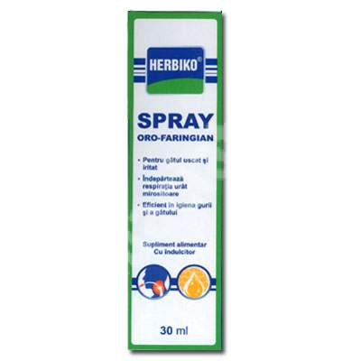 Spray oro-faringian Herbiko, 30 ml, Abela Pharma