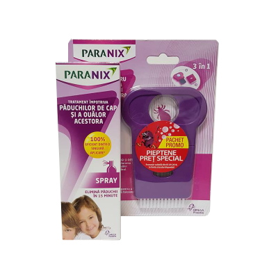 Spray Paranix antipaduchi, 100 ml + Pieptan, Omega Pharma