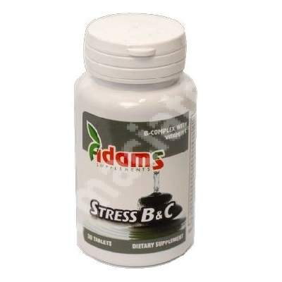 Stress B&C, 30 tablete, Adams Vision