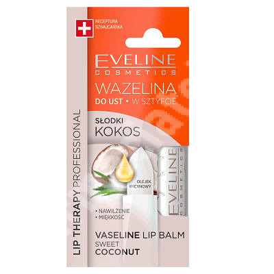 Strugurel cu cocos Lip Therapy, 3.8 g , Eveline Cosmetics