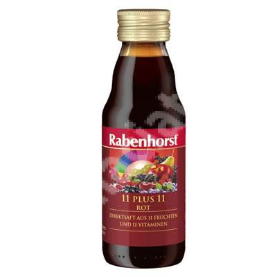 Suc rosu Bio cu 11 fructe si 11 vitamine,125 ml, Haus Rabenhorst