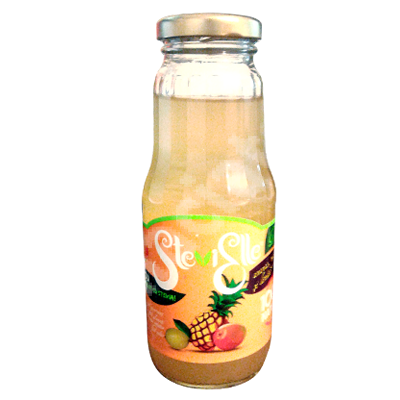Suc Stevia din ananas, mango si lamaie SteviElle, 300 ml, Hermes Natural