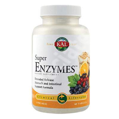 Super Enzymes Kal, 60 tablete, Secom